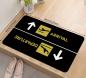 Preview: Doormat Airplane Arrival and Departure Yellow/Black